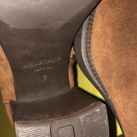 Aquatalia suede weatherproof platform block heel boot Ilyssa - Picture 11 of 13